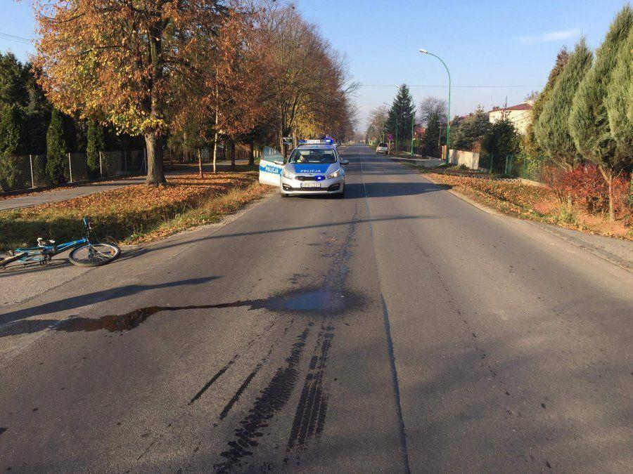 12-letni rowerzysta potrącony przez samochód
