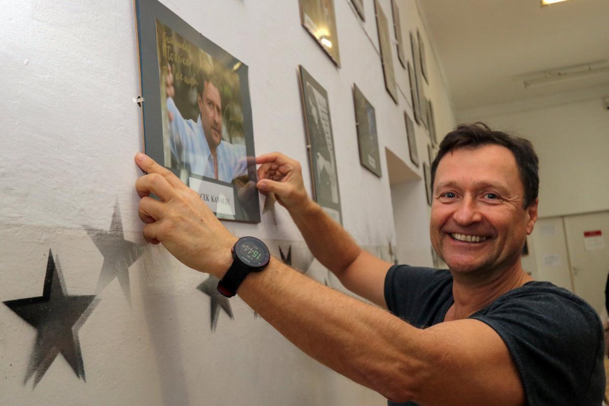 Jacek Kawalec w przemyskiej Alei Gwiazd
