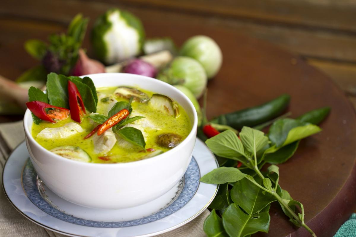 Kuchnia tajska: kurczak w zielonym curry