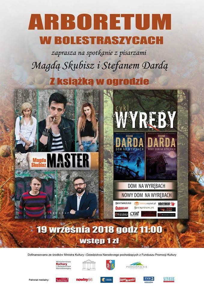 Z książką w ogrodzie: Skubisz i Darda w arboretum