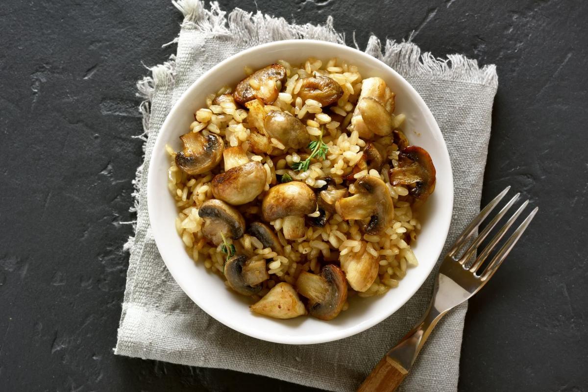 Risotto z grzybami leśnymi