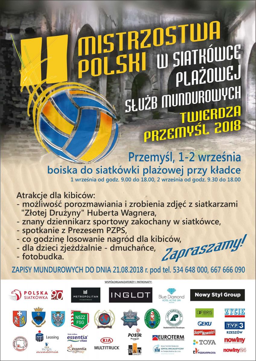 Mundurowi zagrają w siatkówkę nad Sanem. Nagrody dla kibiców