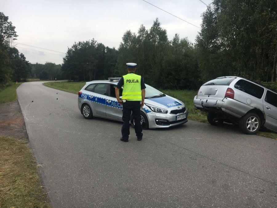 Uciekał przed policją, wylądował w rowie. Był pijany