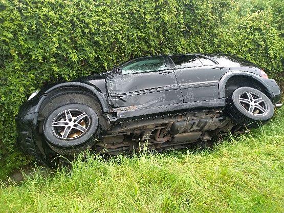 Nie zachowała ostrożności i uderzyła w ciężarówkę [ZDJĘCIA]