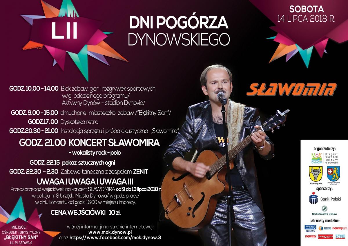 Sławomir będzie gwiazdą Dni Pogórza Dynowskiego