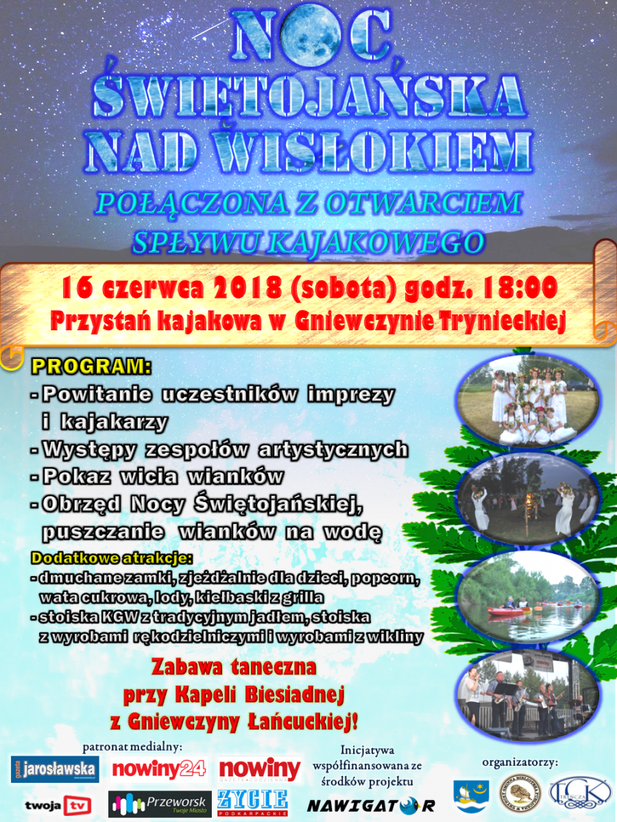 Noc świętojańska nad Wisłokiem [PROGRAM]