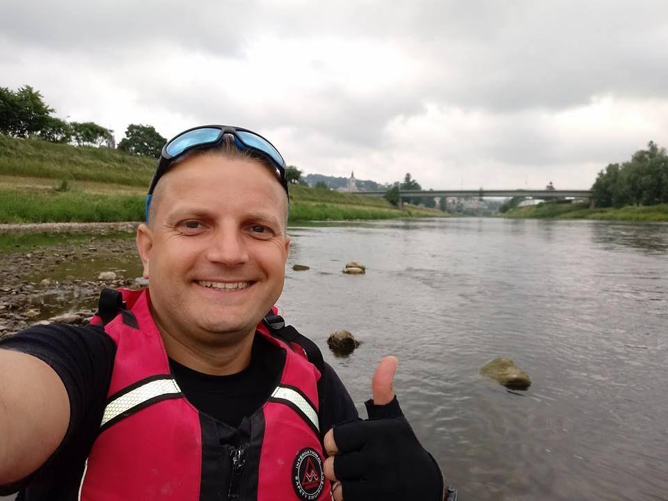 Przemyślanin samotnie płynie kajakiem do Bałtyku [ZDJĘCIA]