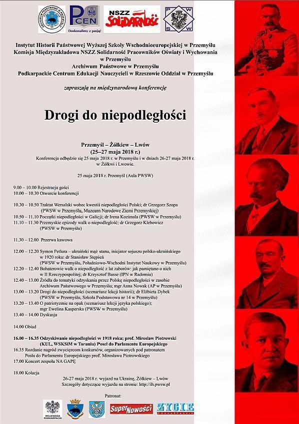 Drogi do niepodległości. Konferencja na PWSW