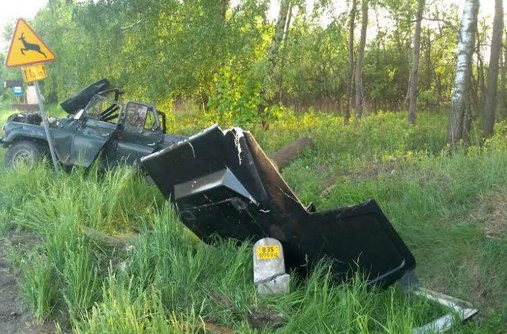 Był pijany, ukradł drewno i uaza bez hamulcuów – wylądował w rowie, a potem na „dołku”