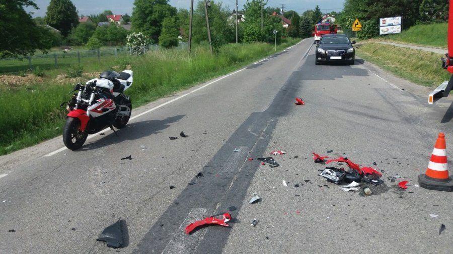 Wymusiła pierwszeństwo. Motocyklista w szpitalu