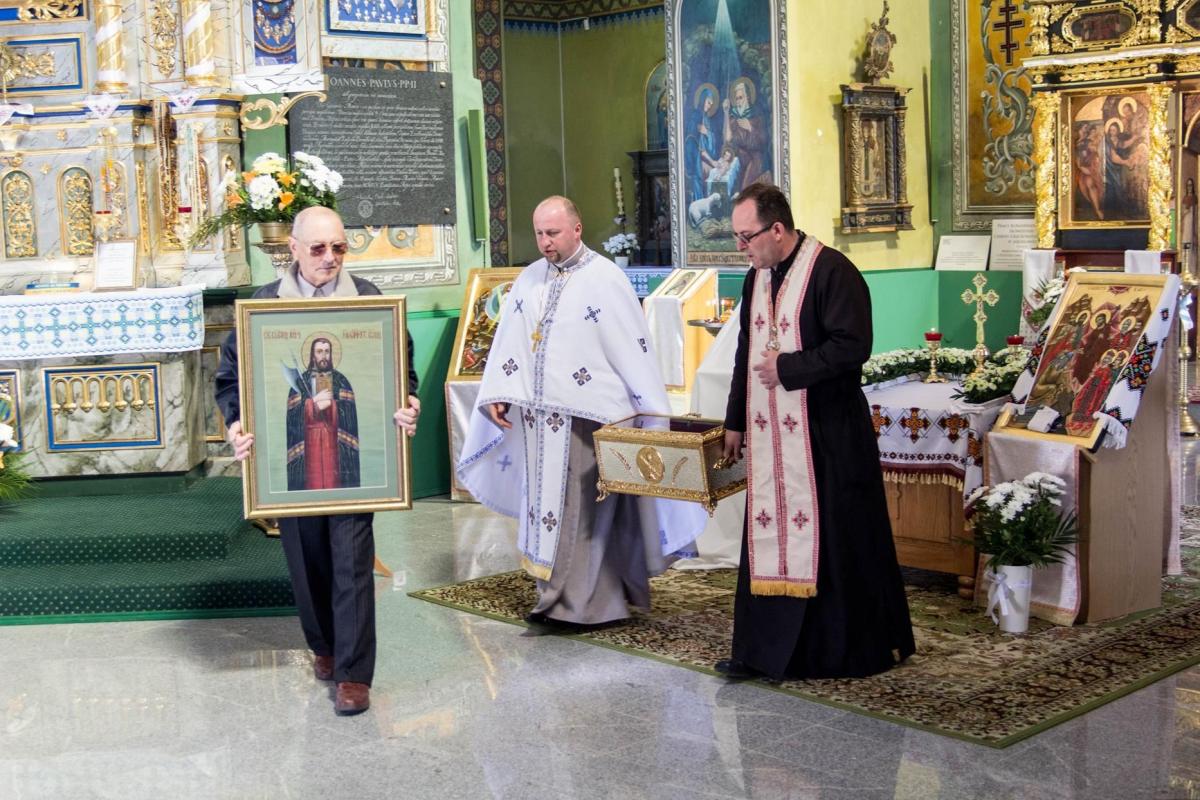 Relikwie św. Jozafata Kuncewicza w cerkwi Przemienienia Pańskiego