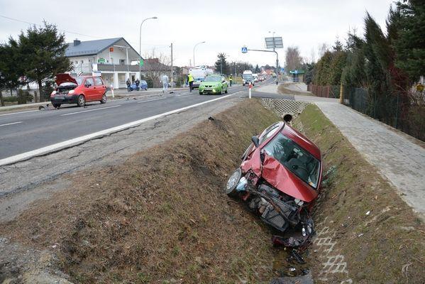 Zderzenie matiza z citroenem [ZDJĘCIA]