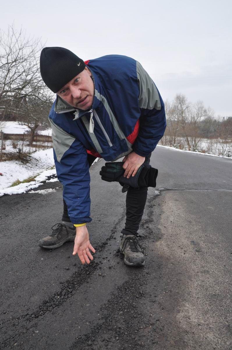 Nowy asfalt źle położony?