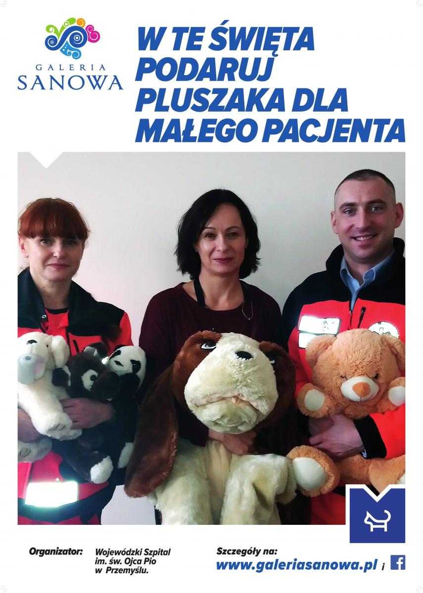 Przekaż pluszaka dla małych pacjentów