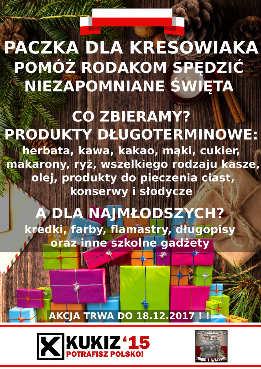 Pomóż przygotować bożonarodzeniową paczkę dla Kresowiaków