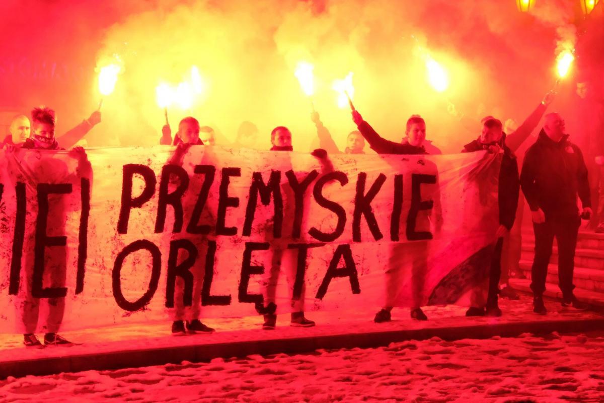 Marsz Orląt na ulicach Przemyśla