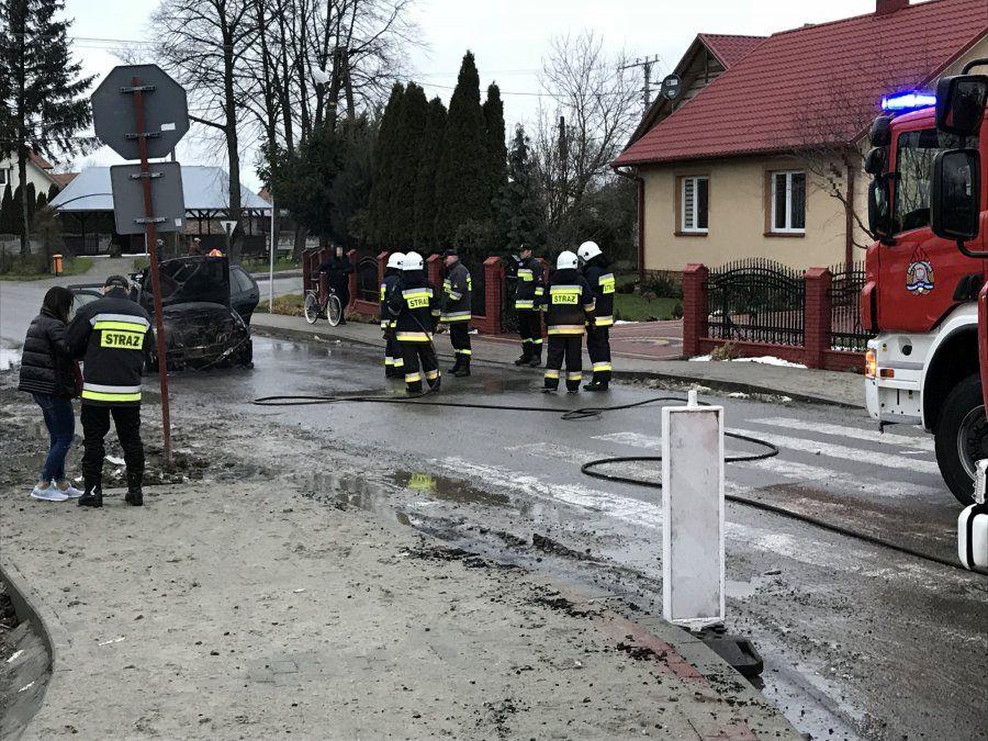 Volkswagen zaczął się palić podczas jazdy
