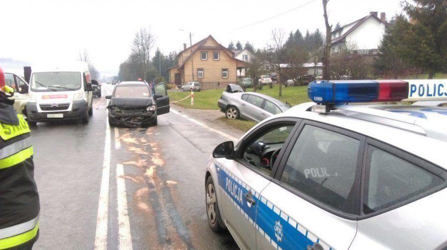 Wypadek na DK 84. Droga jest zablokowana