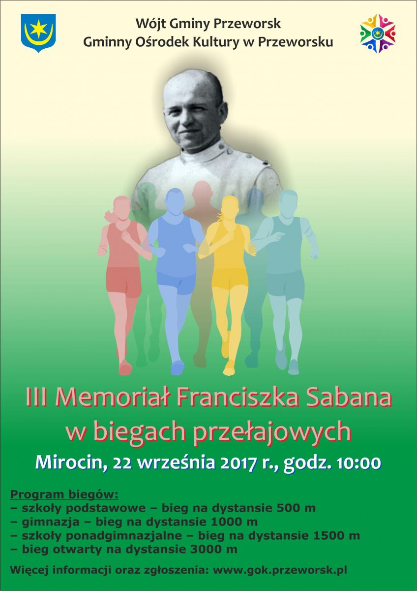 Biegiem uczczą pamięć Franciszka Sabana