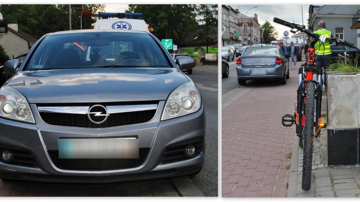 Potrącenie 12-letniego rowerzysty. Opel zahaczył o tylne koło