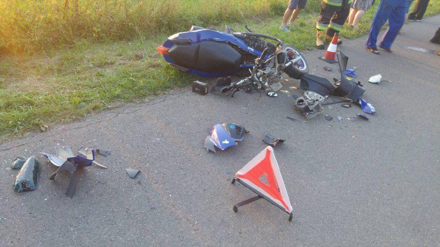 Nastolatka nie wyhamowała i skuterem uderzyła w audi