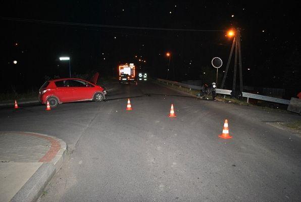 Kierujący toyotą wymusił pierwszeństwo. Ucierpiał motocyklista [ZDJĘCIA]