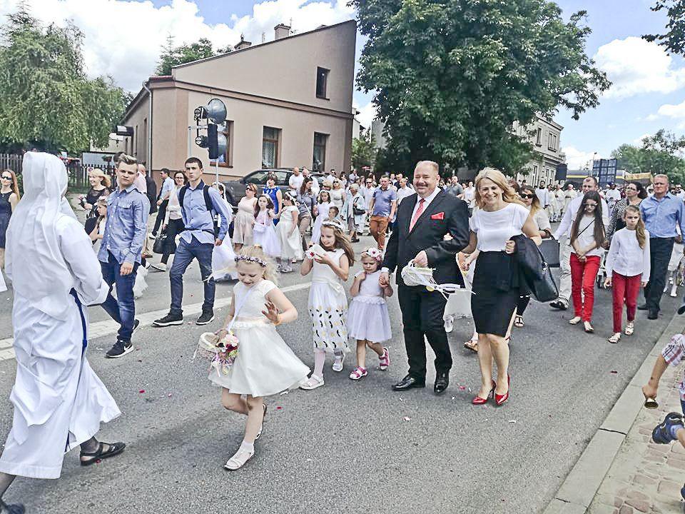 Uroczysta procesja Bożego Ciała w Jarosławiu