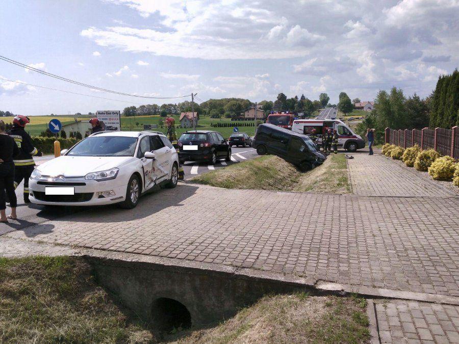 Groźnie wyglądająca kolizja w Orłach
