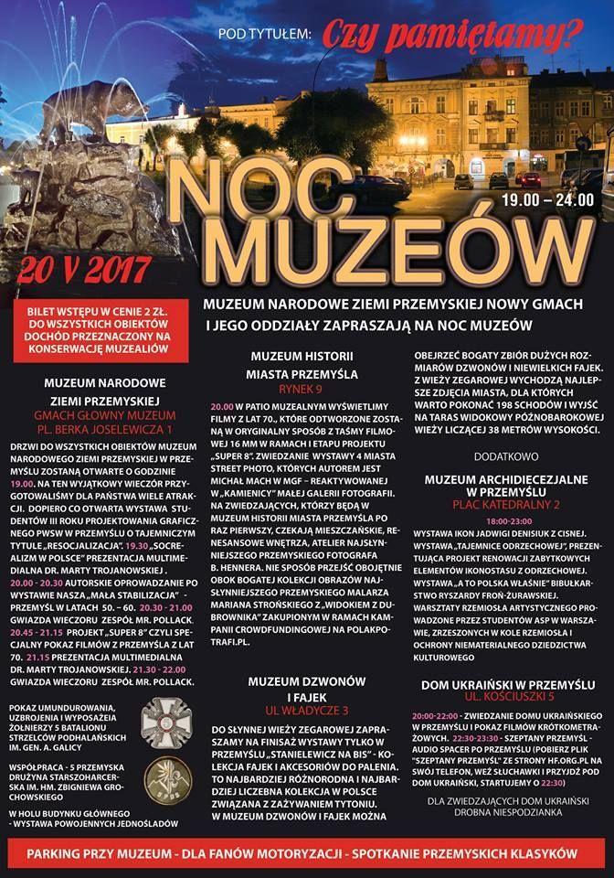 Noc muzeów w Przemyślu [PROGRAM]