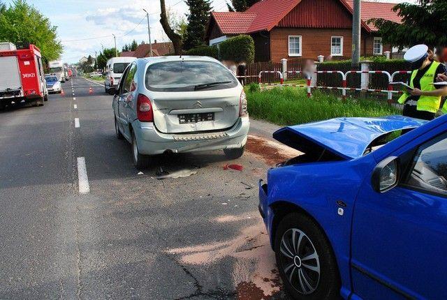 Zderzenie 3 pojazdów [ZDJĘCIA]