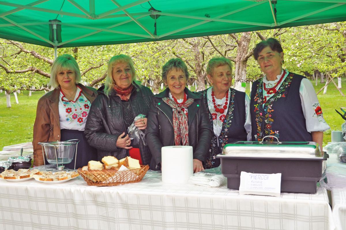 Majówka pod dereniem i jabłonią