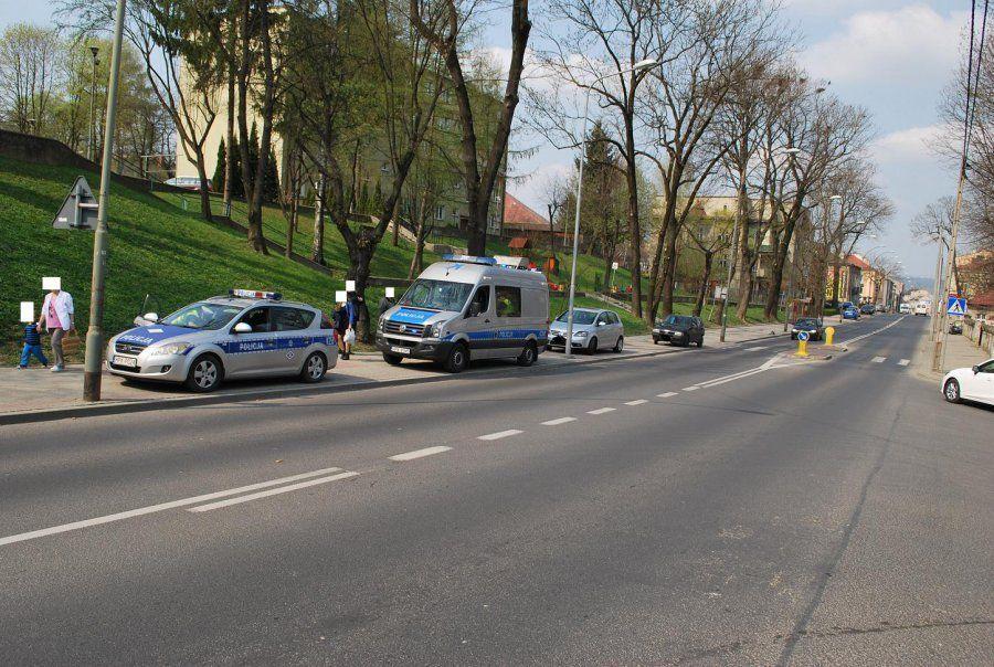 Zderzenie dwóch pojazdów na Słowackiego