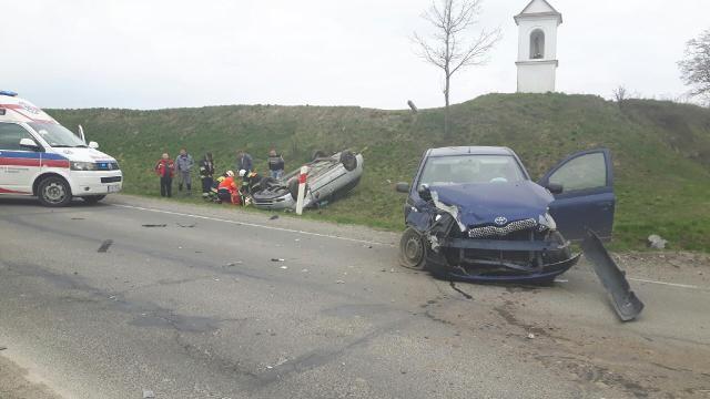 Wypadek w Tuligłowach. Blokada drogi [ZDJĘCIA]