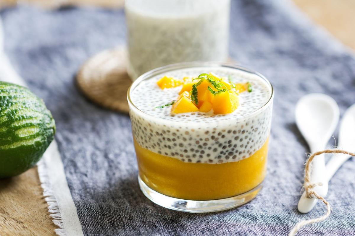 Pudding chia z owocami