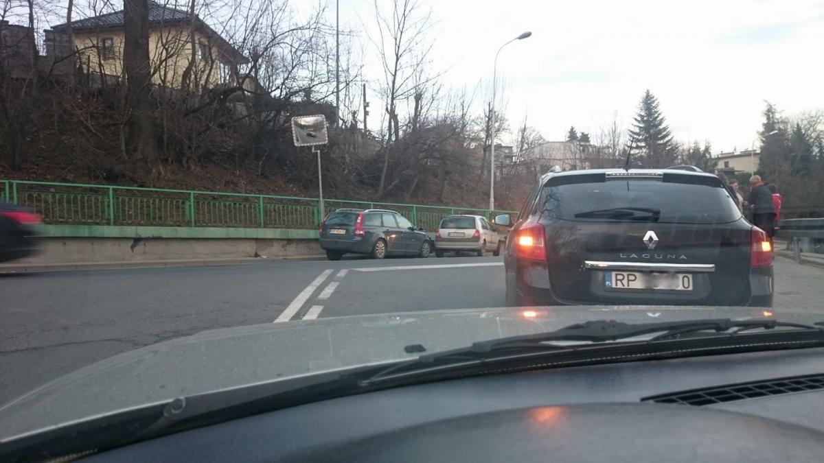 Zderzenie renault i volvo w Przemyślu