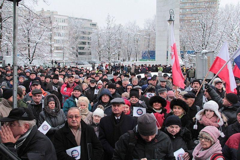 Protest byłych żołnierzy Wojska Polskiego