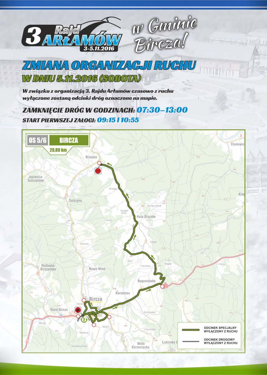 Od piątku 3. Rajd Arłamów. Będą utrudnienia w ruchu