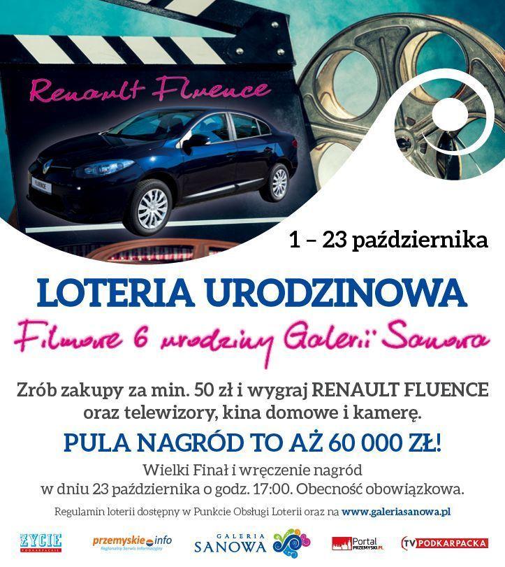 Renault i inne nagrody w wielkiej loterii na 6. urodziny Galerii Sanowa