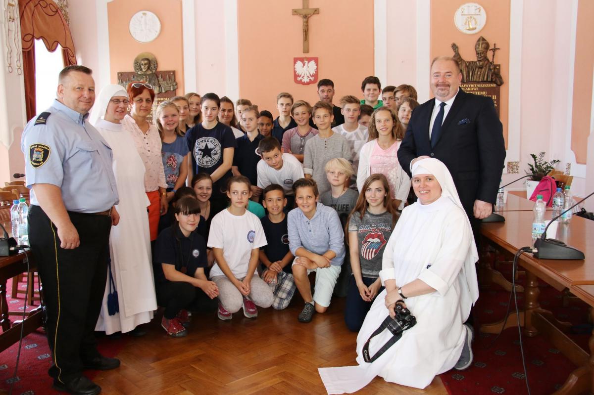 Niemieccy gimnazjaliści u Niepokalanek