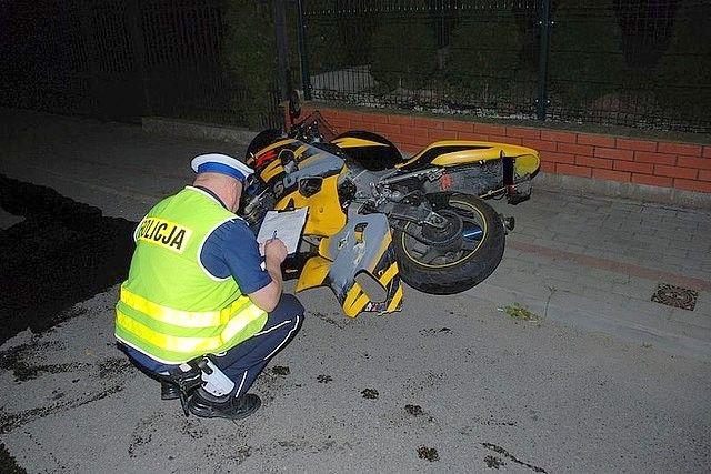 Tragiczny wypadek. Motocyklista zginął na miejscu