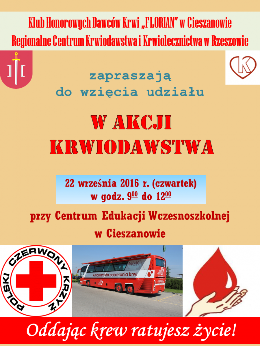 Zbiórka krwi w Cieszanowie