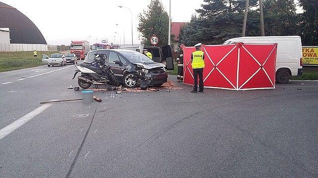 Tragiczny wypadek. Ciężko ranny motocyklista zmarł 
