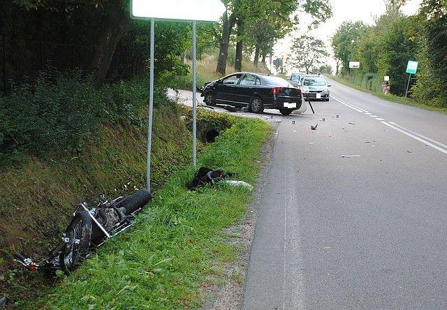 Tragiczny wypadek. Zginął motocyklista [ZDJĘCIA]