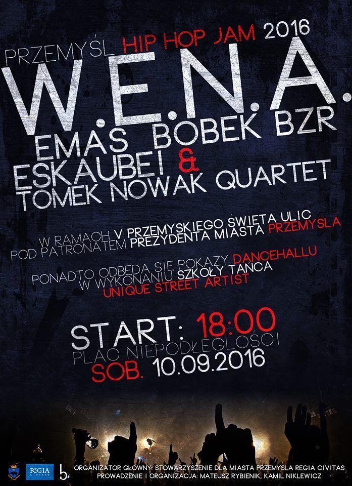 W.E.N.A. wystąpi na Przemyśl Hip Hop Jam 2016