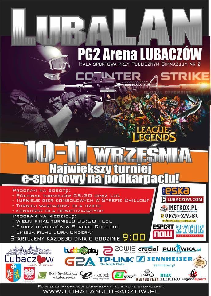 Weekend pod znakiem e-sportu. CS i LoL na LubaLAN 2016