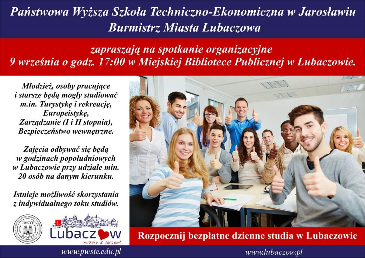 Bezpłatne studia dzienne w Lubaczowie?