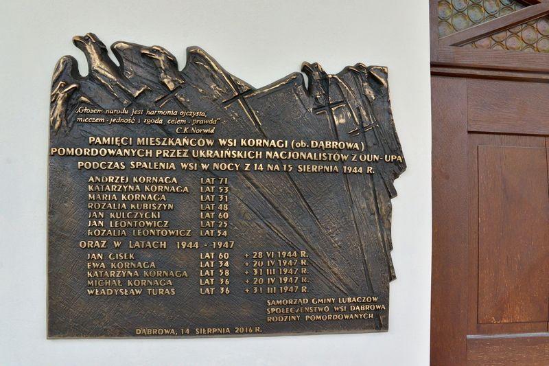 Upamiętnili mieszkańców Kornagów