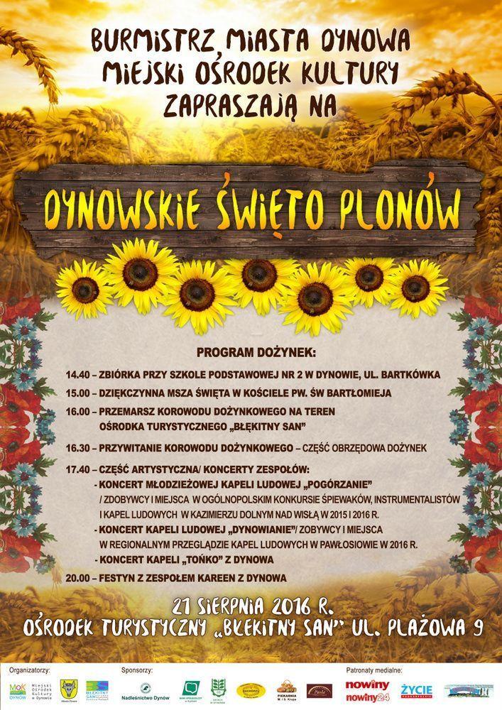 Dynowskie Święto Plonów już w ten weekend