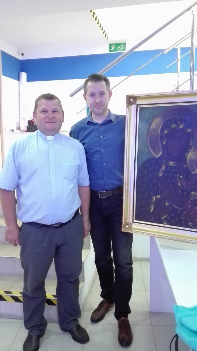 Kopia obrazu Matki Boskiej Częstochowskiej u Polaków we Lwowie