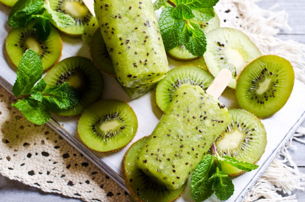 Domowe lody: sorbet kiwi z bananem